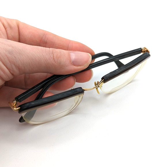 Amor Gold Filled Half Frame Glasses Vintage 1960s Made in France Says 18mm GF main image 5
